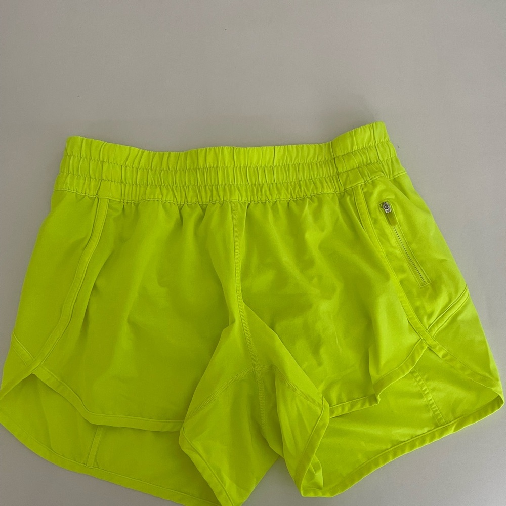 Neon Yellow Lululemon Women's Shorts